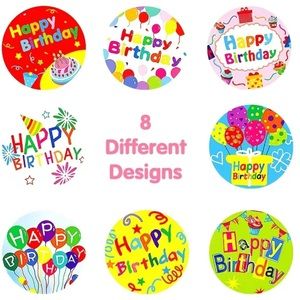Happy B-Day Stickers (100pieces)